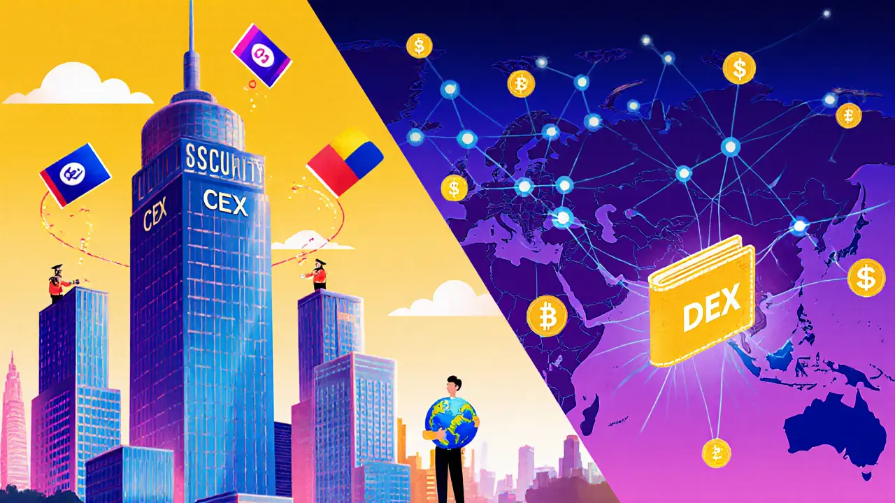 CEX vs DEX: How Geography Shapes Crypto Access