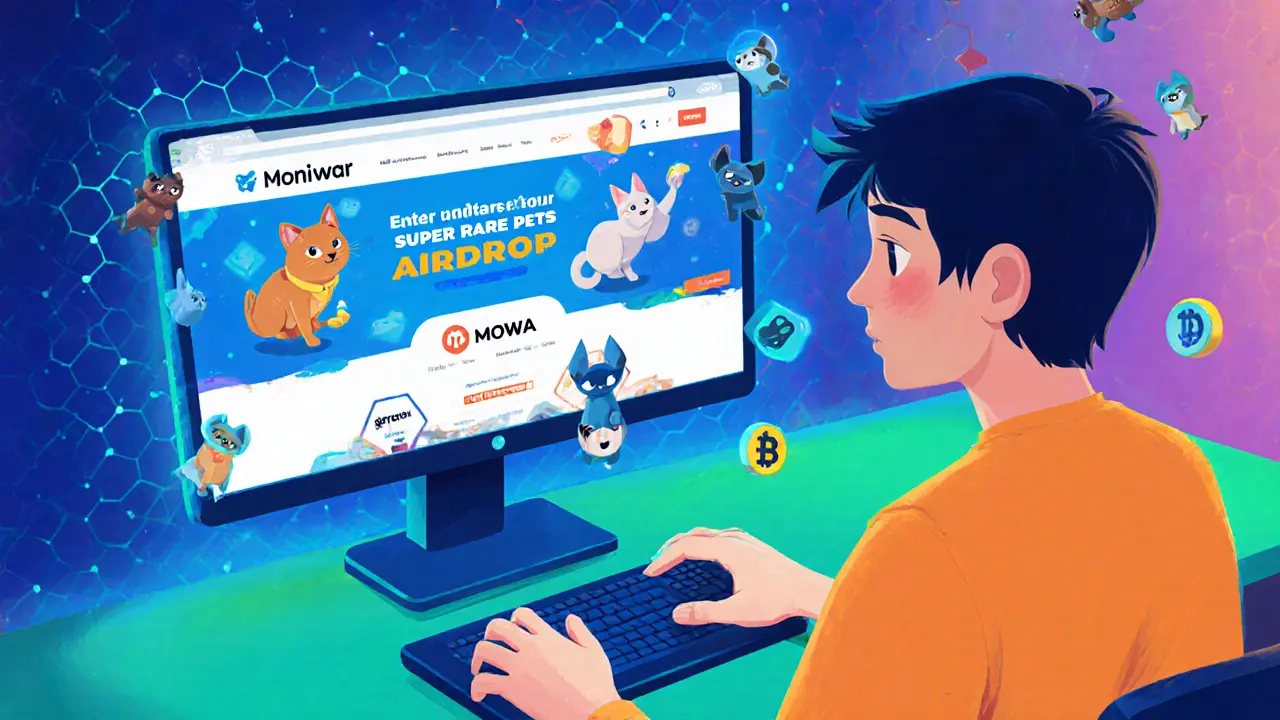 Moniwar (MOWA) Super Rare Pets Airdrop: How to Join, Details & Tips