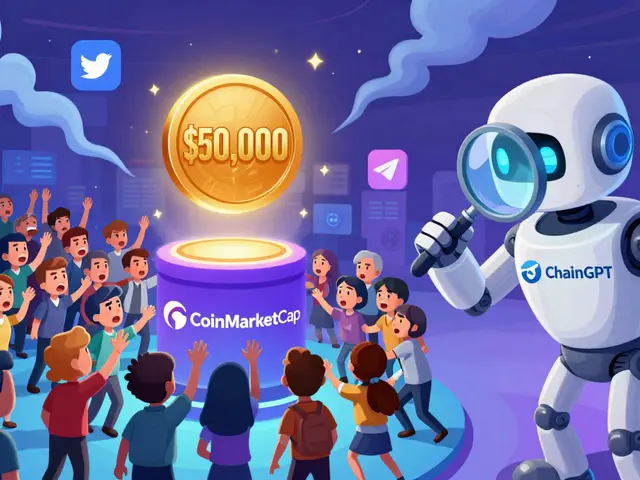 CGPT x CoinMarketCap Airdrop: How to Qualify for the $50,000 ChainGPT Token Giveaway