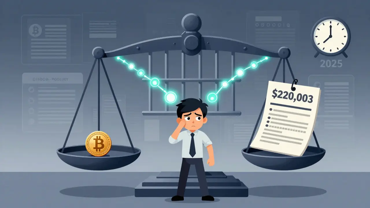 Crypto Tax Evasion: 5 Years in Jail and $250,000 Fines