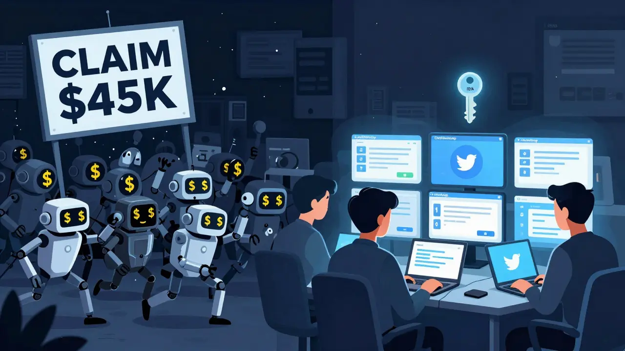 A contrast between chaotic bots chasing big airdrops and focused users completing six simple tasks to earn a key to future opportunities.