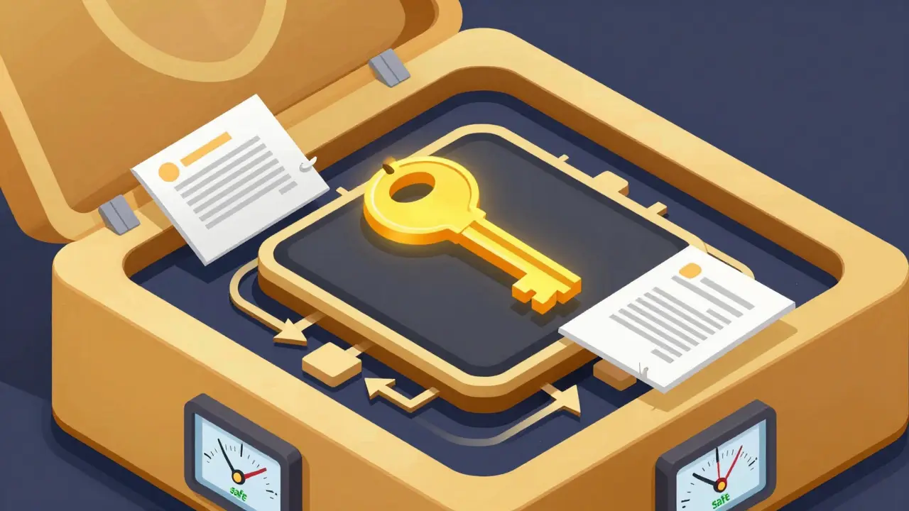 Diagram showing how HSMs keep private keys isolated during transactions.