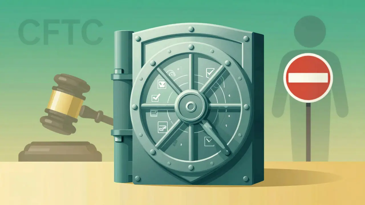 Digital vault symbolizing exchange security and regulatory compliance