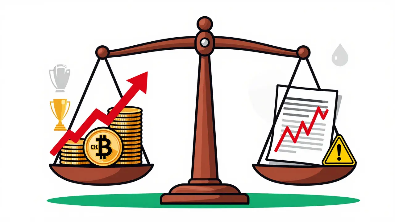 Scale balancing CHZ investment rewards against regulatory risks