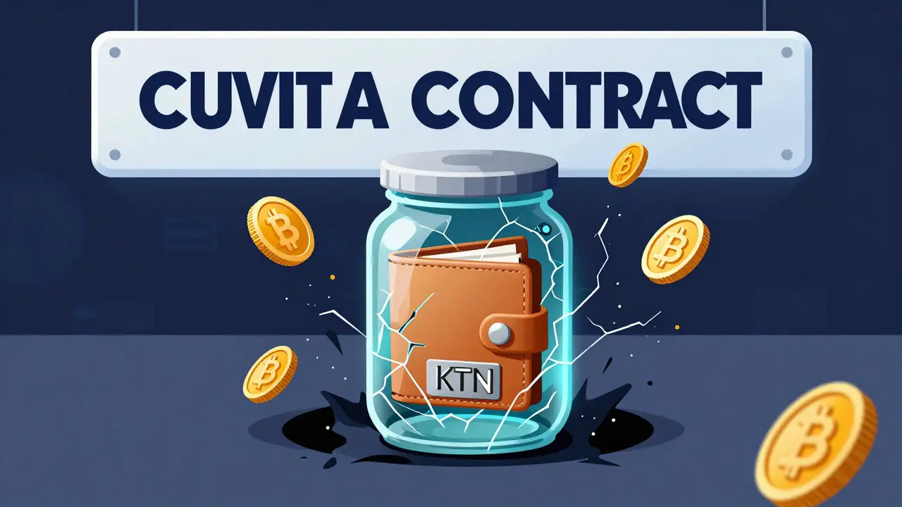 Digital wallet trapped in broken contract with coins vanishing