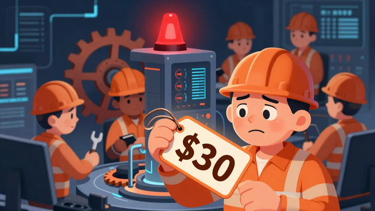 Illustration of a price glitch being fixed by engineers in a DeFi protocol