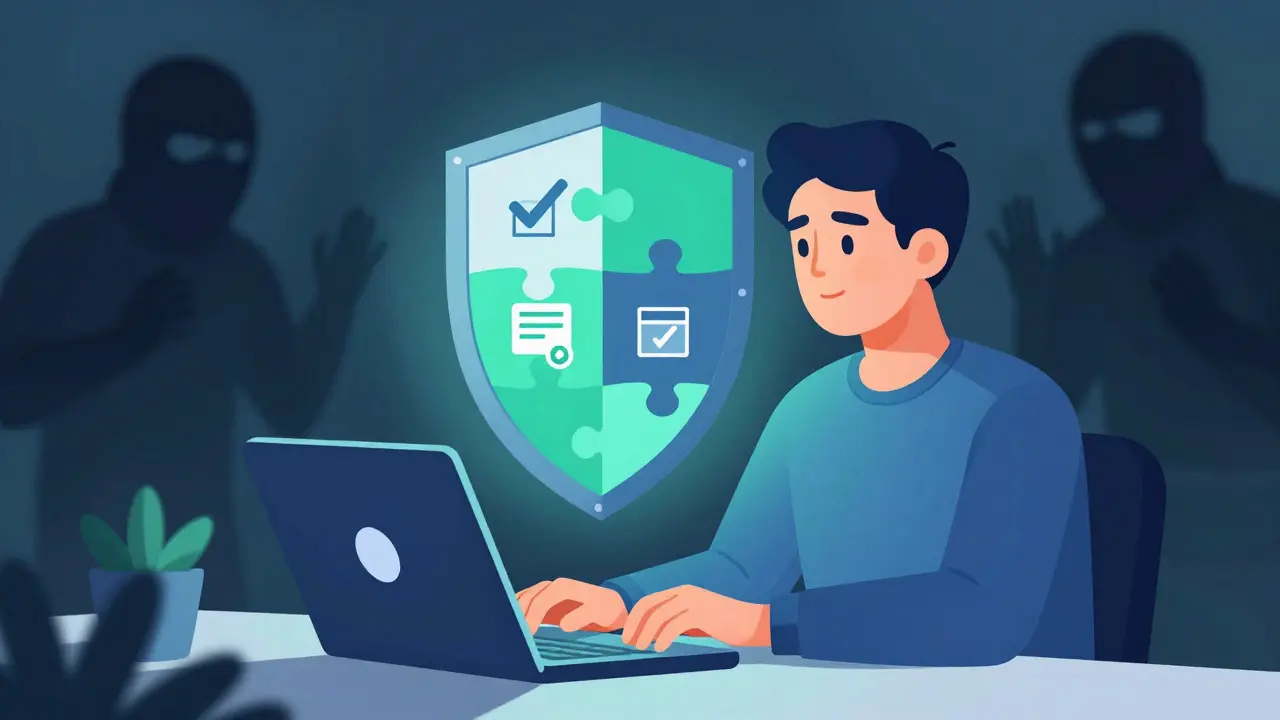 User safely verifying crypto project with burner wallet and shield