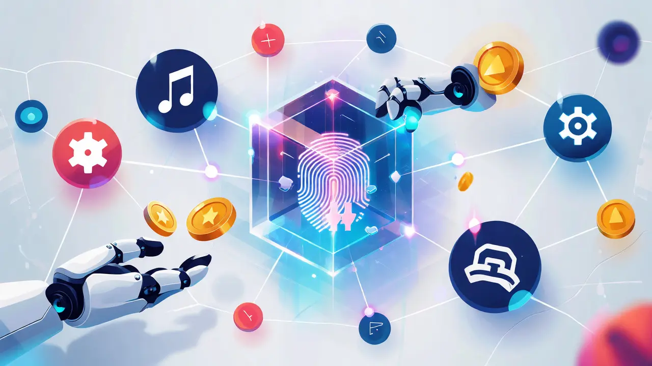 Immutable blockchain ledger protecting various intellectual property assets