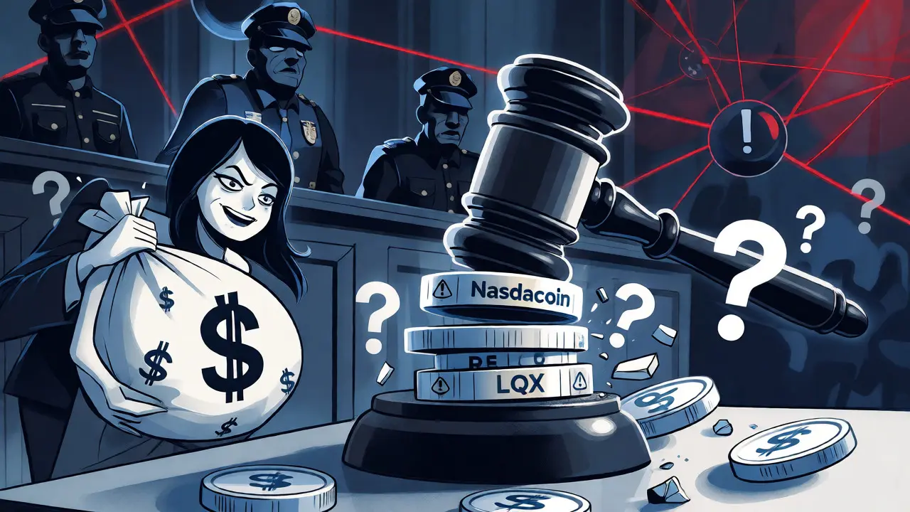 Legal crackdown on CointradeCX linked to Ponzi scheme fraud and token listings.