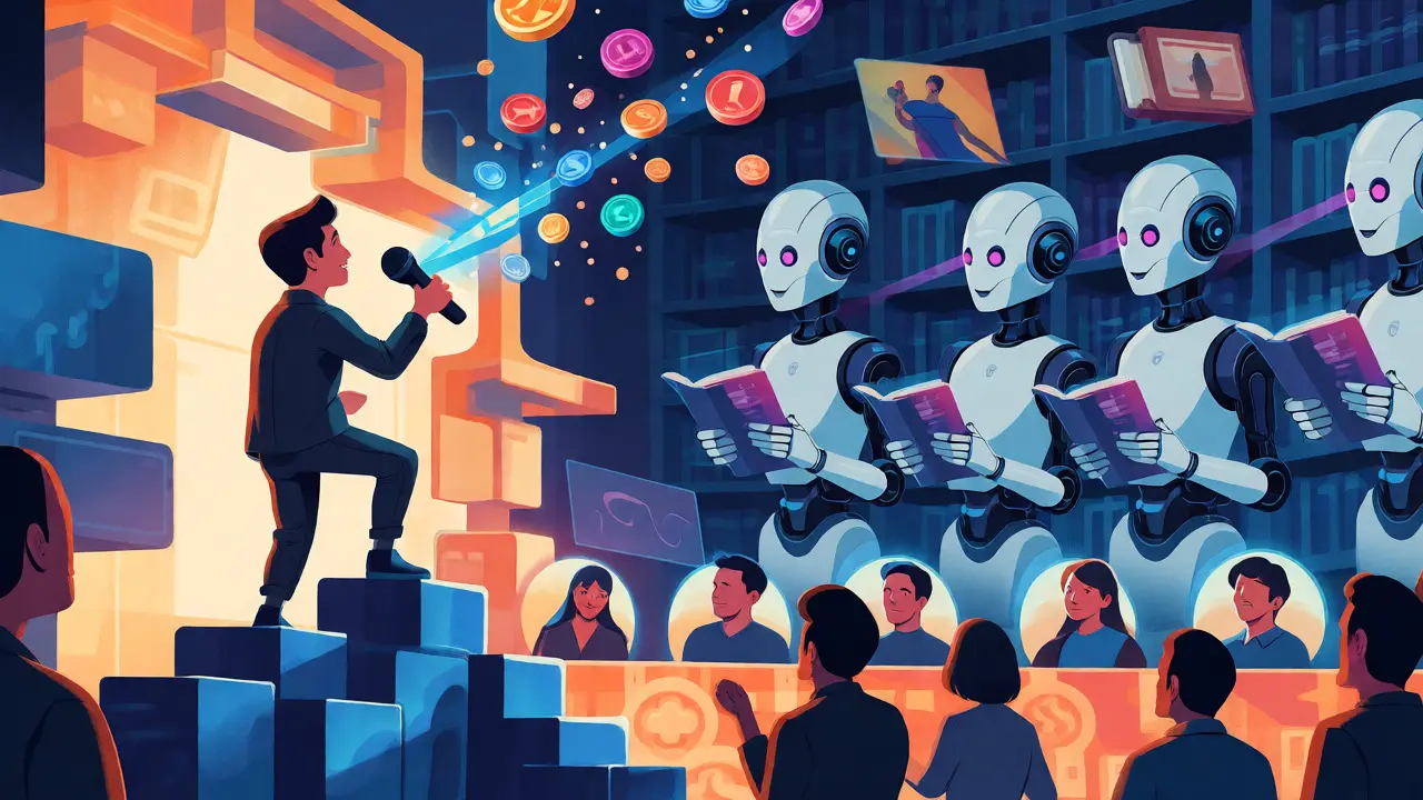 Musician tokenizing rights with AI scanning for infringement in the background